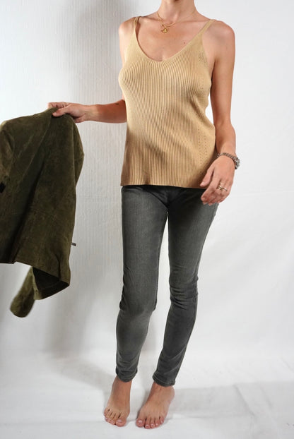 Camiseta beige de @oysho