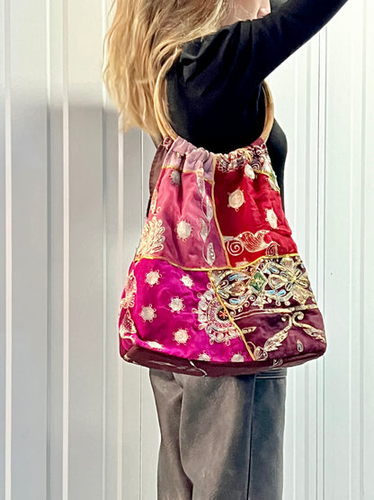 Bolso mediano estilo hippie