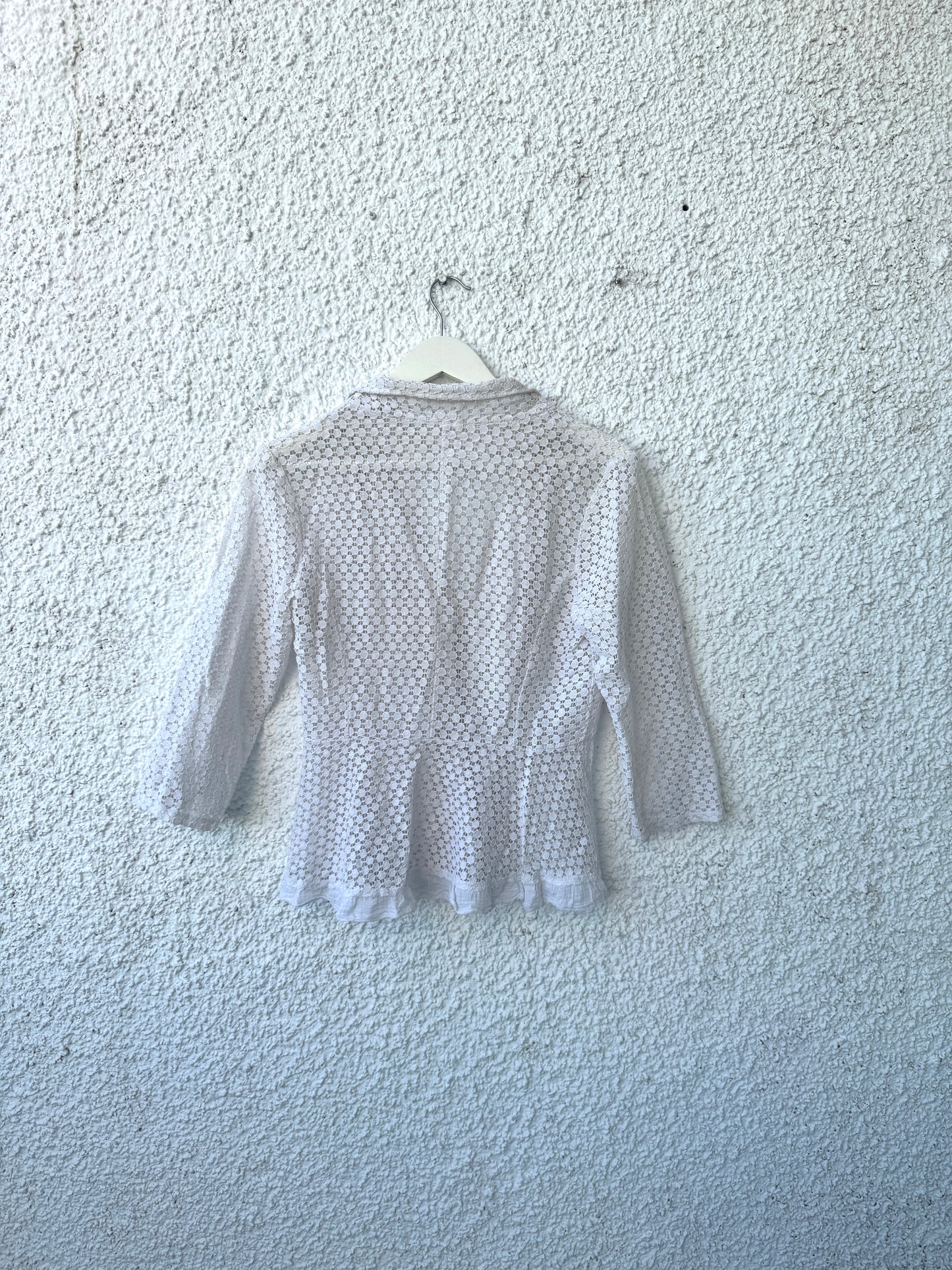 Chaqueta blanca de encaje