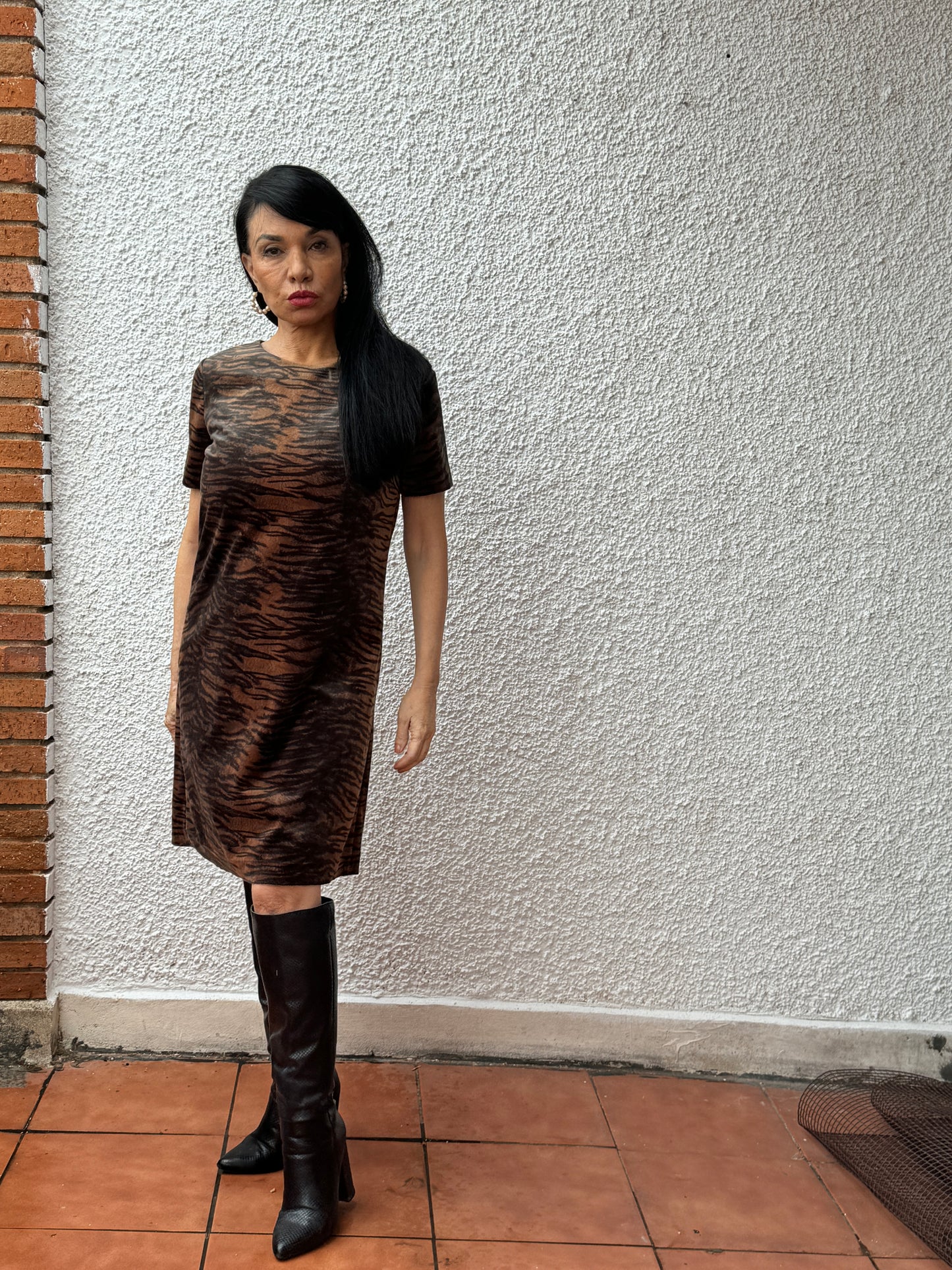 Vestido leopardo de @mango