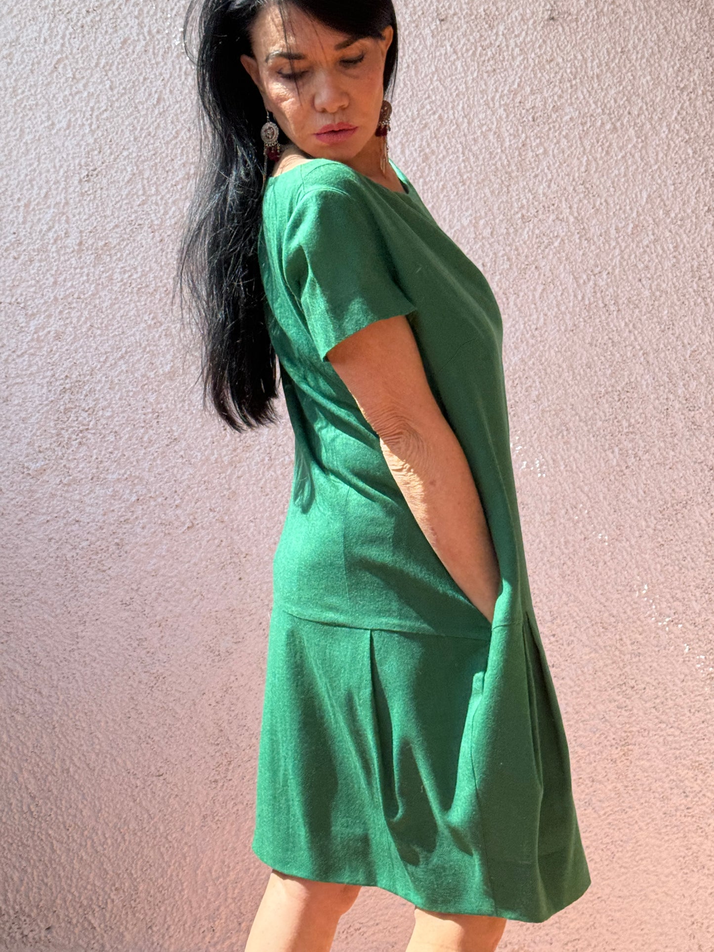 Vestido verde de @caramelo