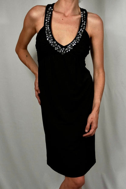 Vestido negro con piedras de @nafnaf