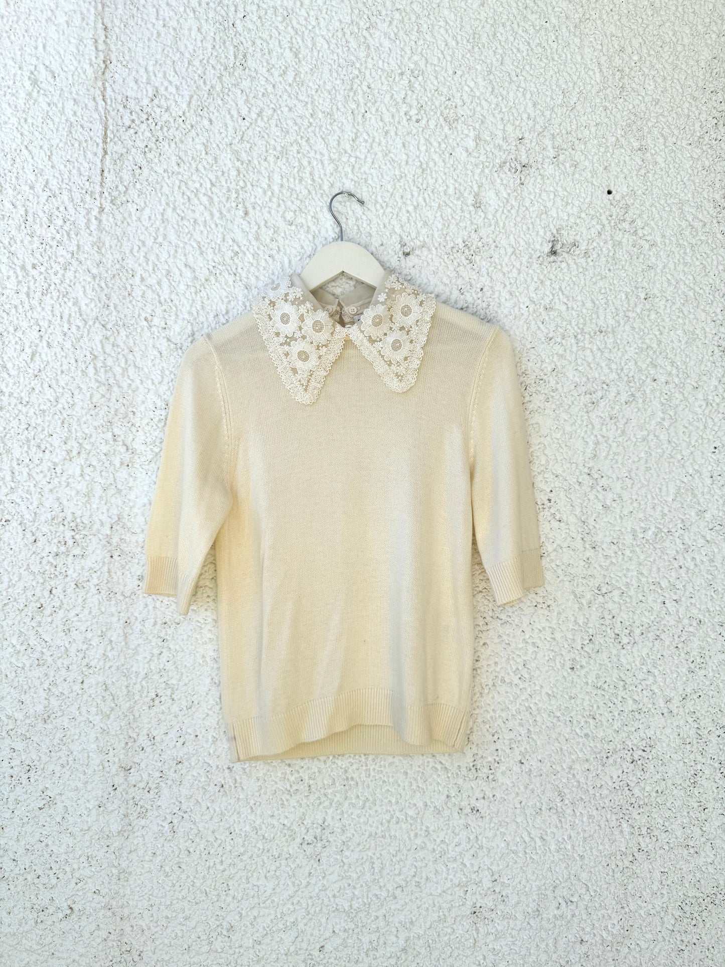 Jersey beige con cuello de @Essentiel