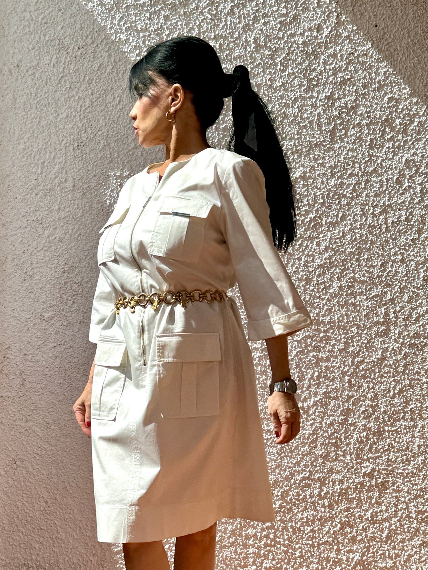 Vestido blanco de @annamora