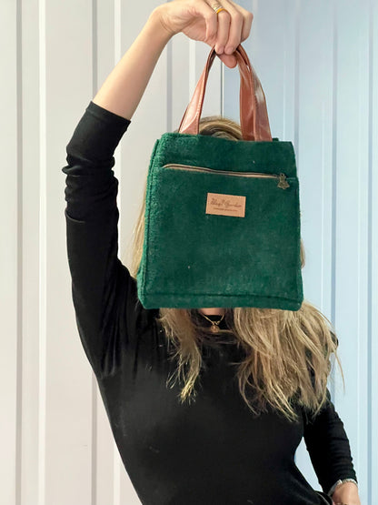 Bolso pequeño corto verde de @bagsgarden