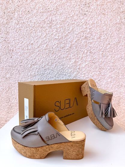 Sandalias de tacón de corcho de @Suelashoes