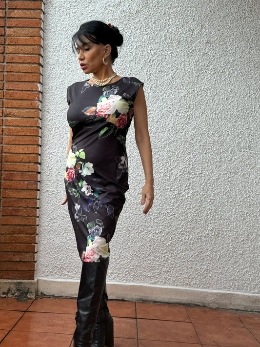 Vestido midi de flores de @beauty