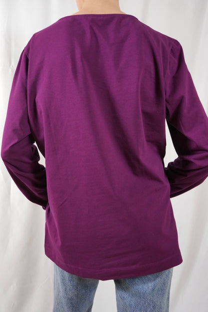 Camiseta morada manga larga de @escada