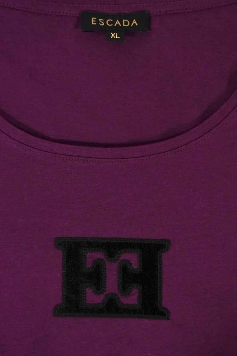 Camiseta morada manga larga de @escada