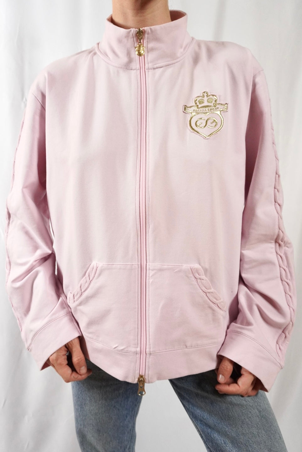 Sudadera rosa de cremallera de @escada