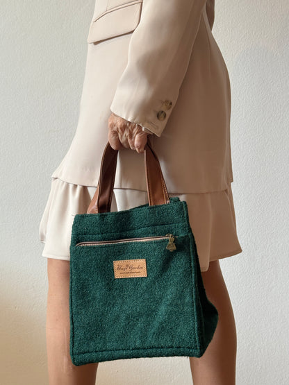 Bolso pequeño corto verde de @bagsgarden